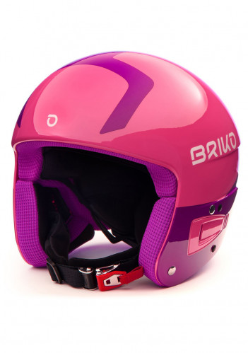Dětská lyžařská helma Briko Vulcano FIS 6.8 Jr Shiny Pink Violet